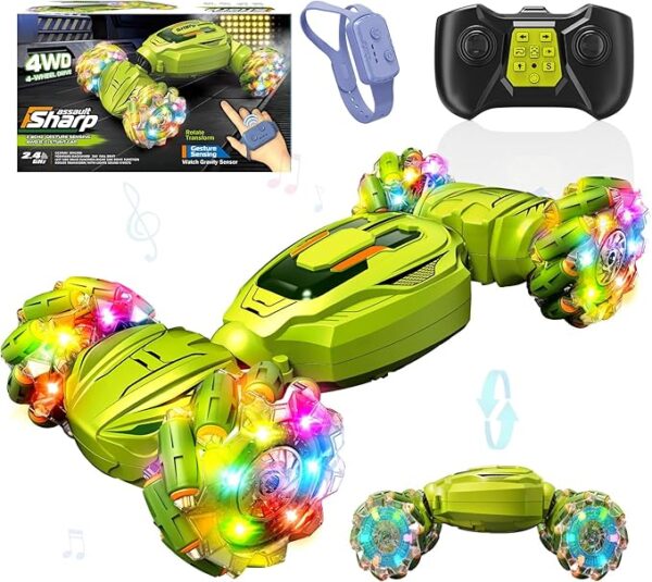 Remote Control Car - Gesture Sensing Stunt 2.4GHz 360° Rotating 4WD Transform RC Car